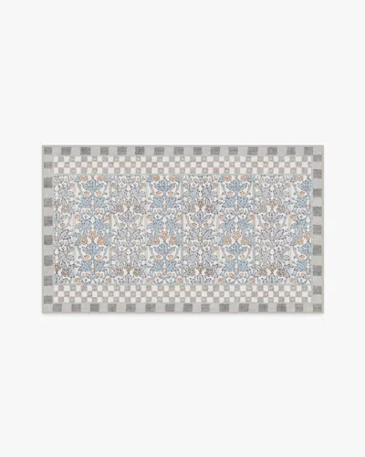 Ruggable Oak & Blossom Grey Flatwoven Rug By Morris & Co. In Gray