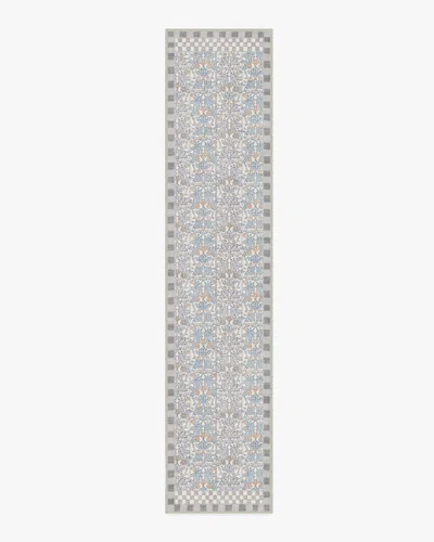 Ruggable Oak & Blossom Grey Flatwoven Rug By Morris & Co. In Gray