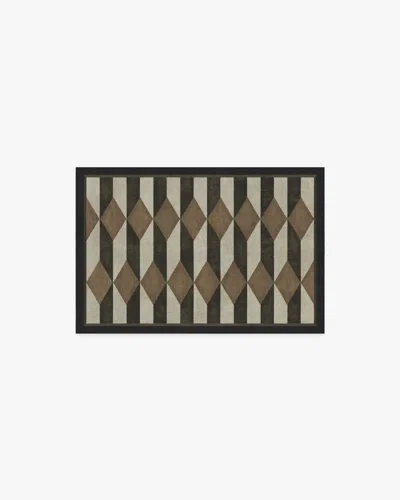 Ruggable Oak Black & Camel Flatwoven Rug By Martyn Lawrence Bullard In Brown