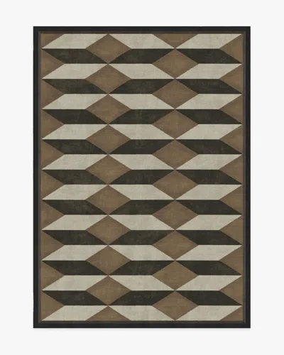 Ruggable Oak Black & Camel Flatwoven Rug By Martyn Lawrence Bullard In Multi
