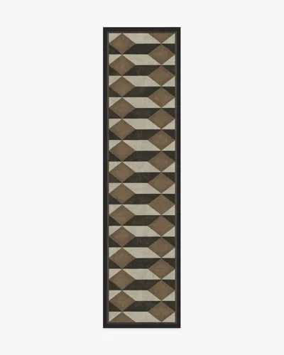 Ruggable Oak Black & Camel Flatwoven Rug By Martyn Lawrence Bullard In Multi