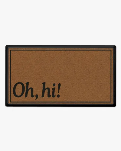Ruggable Oh Hi Large Doormat In Brown