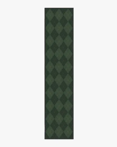Ruggable Oliver Argyle Forest Green Flatwoven Rug