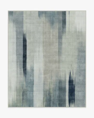 Ruggable Ombrã© Mirage Grey Flatwoven Rug In Blue