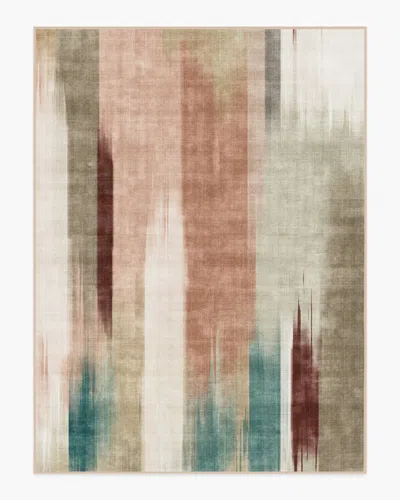 Ruggable Ombrã© Mirage Terracotta & Teal Flatwoven Rug In Brown