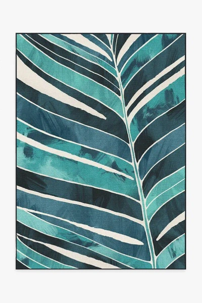 Ruggable Ombra Teal Outdoor Rug In Blue