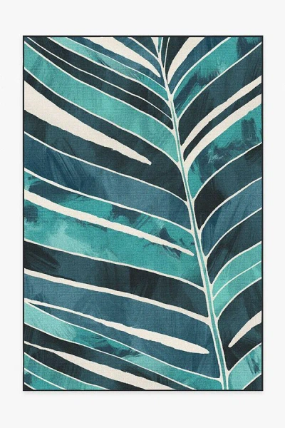 Ruggable Ombra Teal Outdoor Rug In Blue