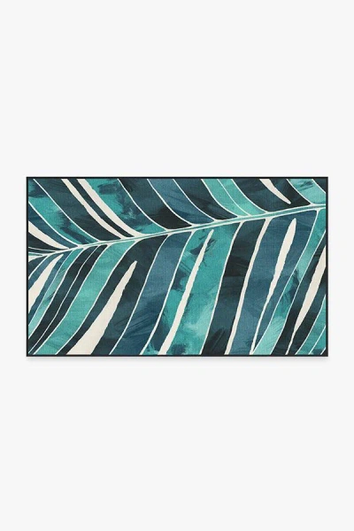 Ruggable Ombra Teal Outdoor Rug In Blue
