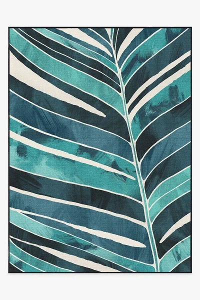Ruggable Ombra Teal Outdoor Rug In Blue