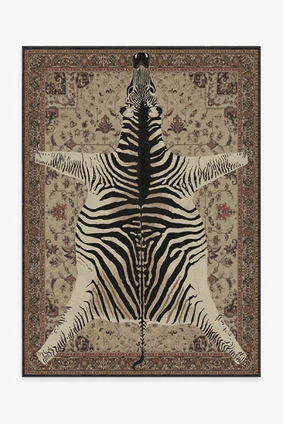 Ruggable On Safari Hazel Flatwoven Rug By Iris Apfel In Brown