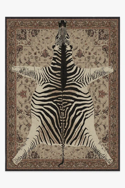 Ruggable On Safari Hazel Flatwoven Rug By Iris Apfel In Brown