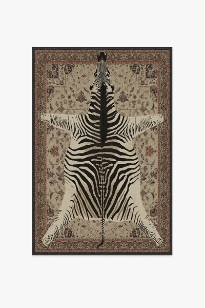 Ruggable On Safari Hazel Flatwoven Rug By Iris Apfel In Brown