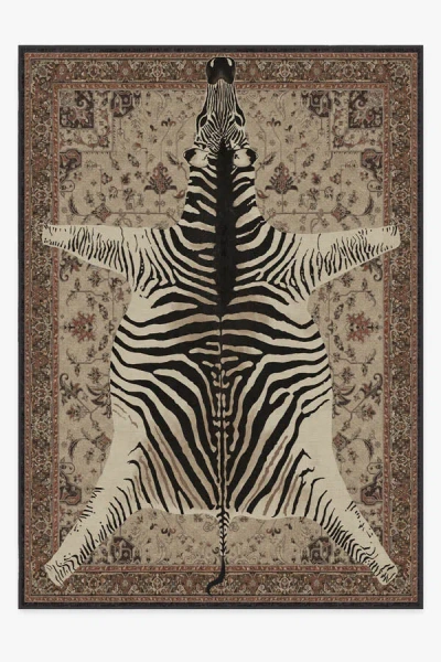Ruggable On Safari Hazel Flatwoven Rug By Iris Apfel In Brown