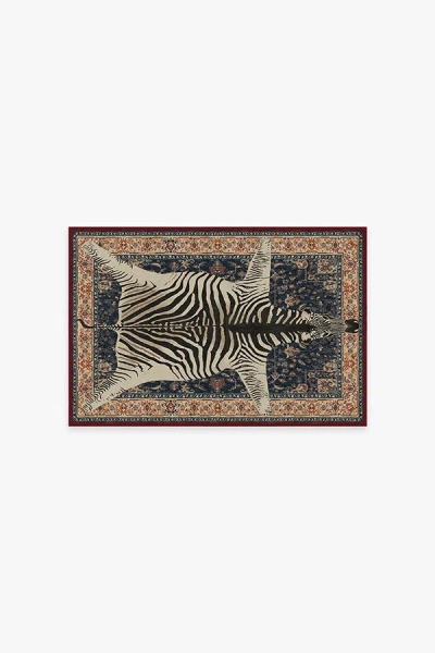 Ruggable On Safari Sapphire Flatwoven Rug By Iris Apfel In Brown