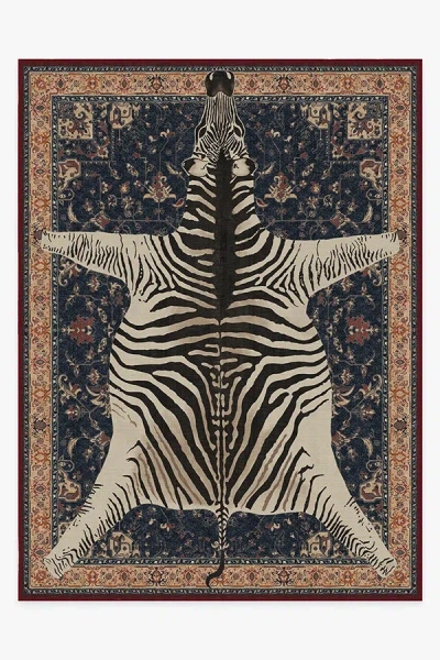 Ruggable On Safari Sapphire Flatwoven Rug By Iris Apfel In Multi