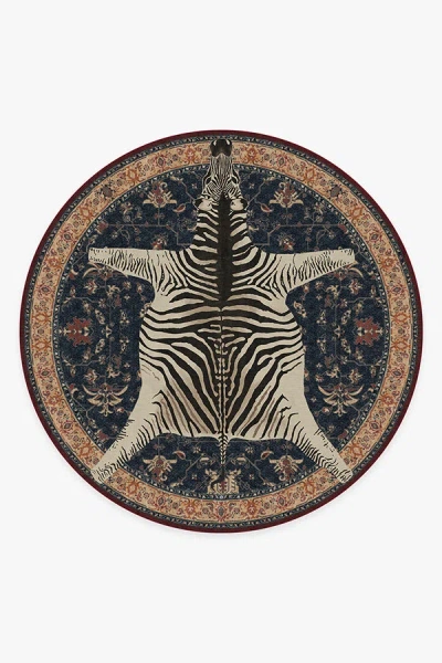 Ruggable On Safari Sapphire Flatwoven Rug By Iris Apfel In Multi