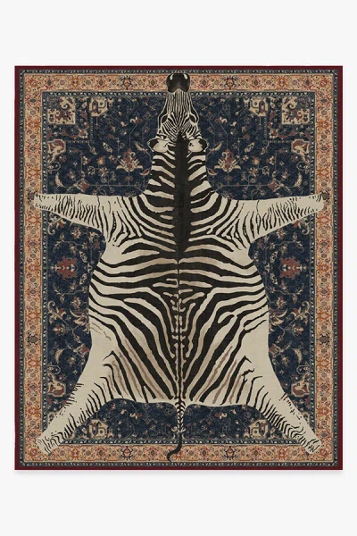 Ruggable On Safari Sapphire Flatwoven Rug By Iris Apfel In Multi