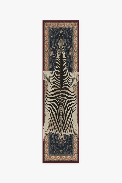 Ruggable On Safari Sapphire Flatwoven Rug By Iris Apfel In Brown
