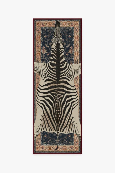 Ruggable On Safari Sapphire Flatwoven Rug By Iris Apfel In Brown