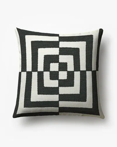Ruggable Op Art Ivory Woven Throw Pillow By Jonathan Adler In White