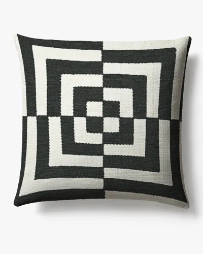 Ruggable Op Art Ivory Woven Throw Pillow By Jonathan Adler In White