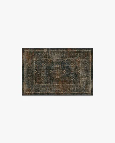 Ruggable Ophelia Navy & Redwood Flatwoven Rug In Multi