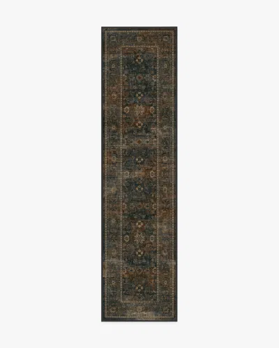 Ruggable Ophelia Navy & Redwood Flatwoven Rug In Multi