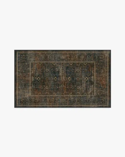Ruggable Ophelia Navy & Redwood Flatwoven Rug In Multi