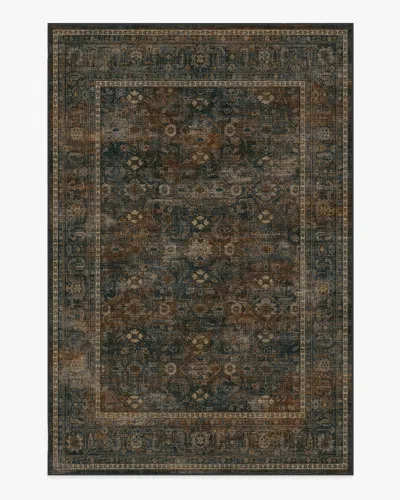 Ruggable Ophelia Navy & Redwood Flatwoven Rug In Multi