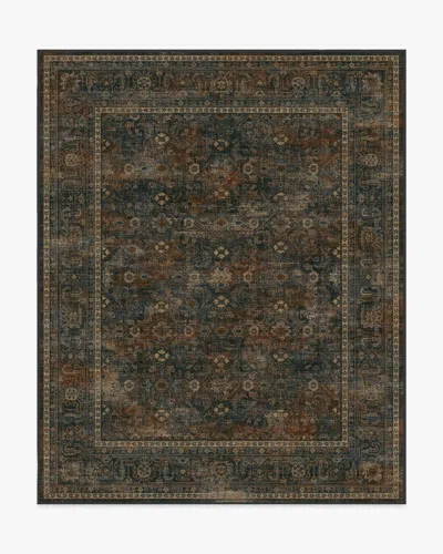 Ruggable Ophelia Navy & Redwood Flatwoven Rug In Multi