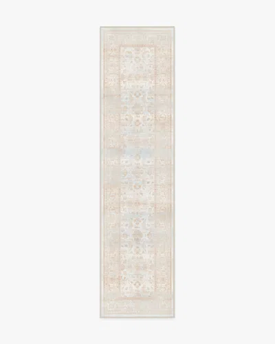 Ruggable Ophelia Sand & Blue Flatwoven Rug In Pink