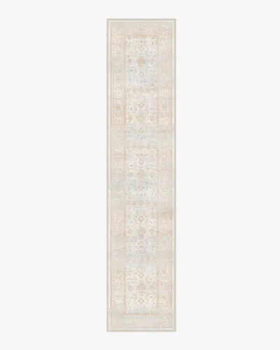 Ruggable Ophelia Sand & Blue Flatwoven Rug In Brown