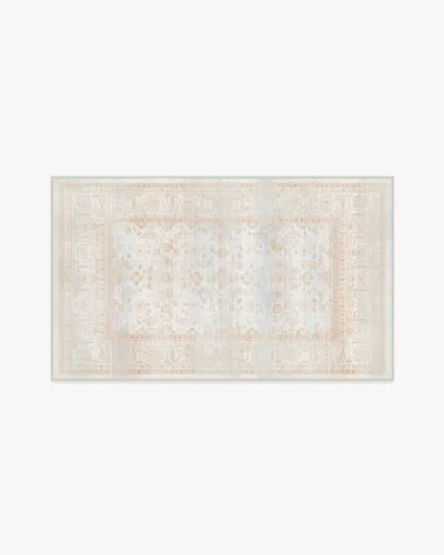 Ruggable Ophelia Sand & Blue Flatwoven Rug In Brown