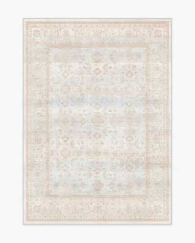 Ruggable Ophelia Sand & Blue Flatwoven Rug In Brown