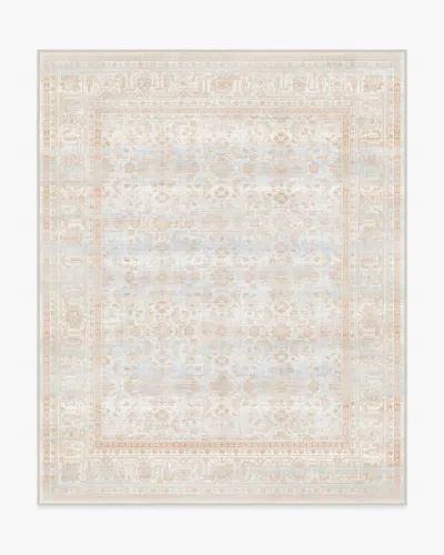 Ruggable Ophelia Sand & Blue Flatwoven Rug In Pink