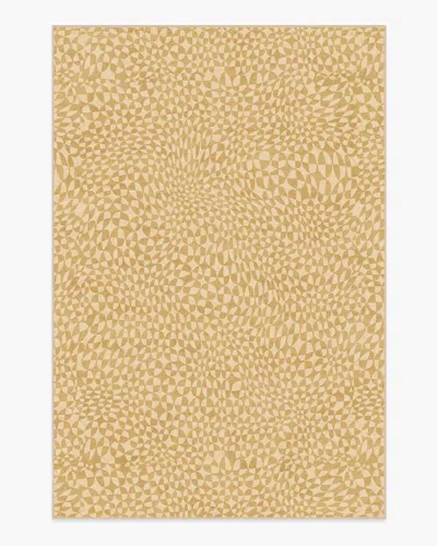 Ruggable Oscar Ochre Flatwoven Rug By Jonathan Adler In Neutral
