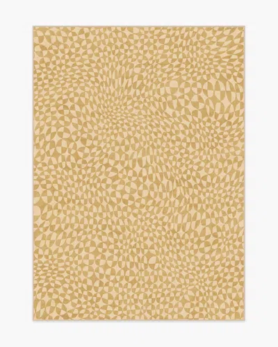 Ruggable Oscar Ochre Flatwoven Rug By Jonathan Adler In Yellow