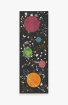 Ruggable Outer Space Black Flatwoven Rug In Black