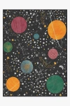 Ruggable Outer Space Black Flatwoven Rug In Black