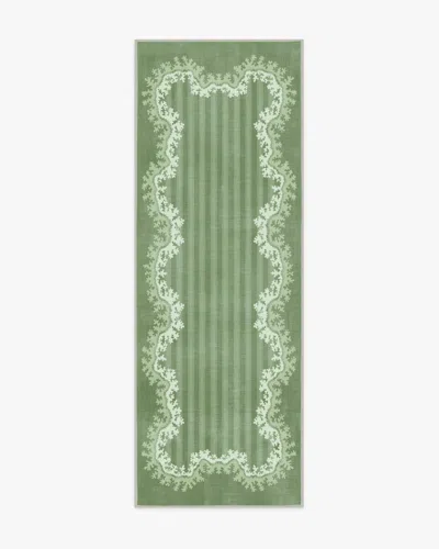Ruggable Oxbow Botanical Green Flatwoven Rug By Sanderson