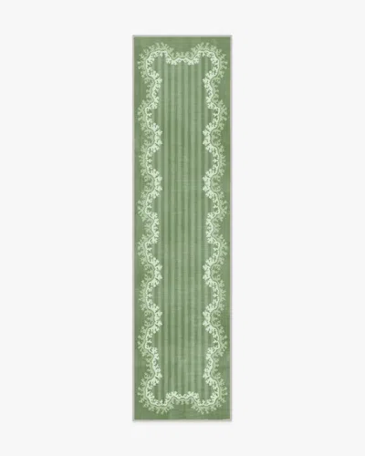 Ruggable Oxbow Botanical Green Flatwoven Rug By Sanderson