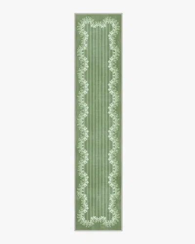 Ruggable Oxbow Botanical Green Flatwoven Rug By Sanderson