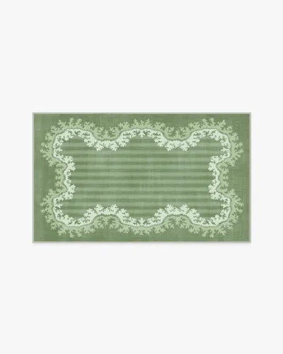 Ruggable Oxbow Botanical Green Flatwoven Rug By Sanderson