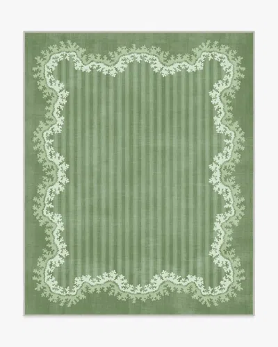 Ruggable Oxbow Botanical Green Flatwoven Rug By Sanderson