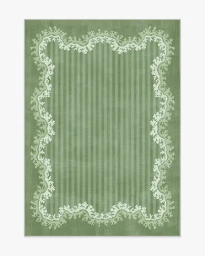 Ruggable Oxbow Botanical Green Flatwoven Rug By Sanderson