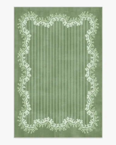 Ruggable Oxbow Botanical Green Flatwoven Rug By Sanderson