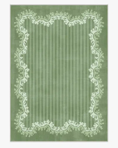 Ruggable Oxbow Botanical Green Flatwoven Rug By Sanderson