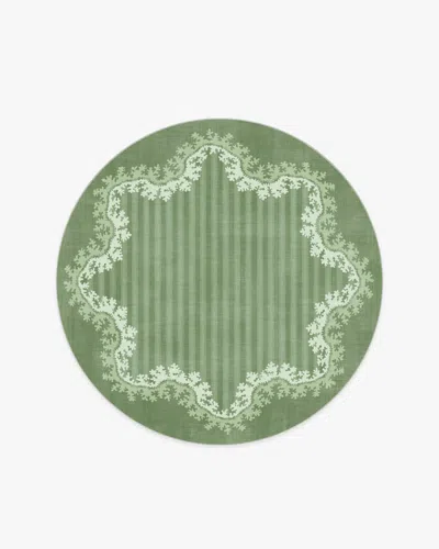 Ruggable Oxbow Botanical Green Flatwoven Rug By Sanderson