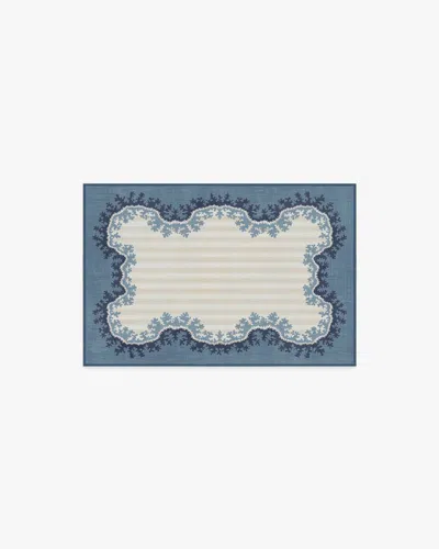Ruggable Oxbow Indigo Flatwoven Rug By Sanderson In Blue