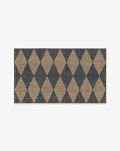 Ruggable Palazzo Soft Navy Re-jute Rug In Blue